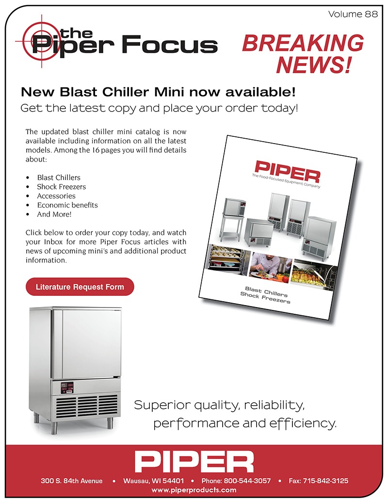 Piper Focus Volume 88 - New Blast Chiller Mini